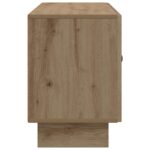 vidaXL TV skrinka Dub artisan 99 x 34,5 x 50 cm Kompozitné drevo – Obrázok 7