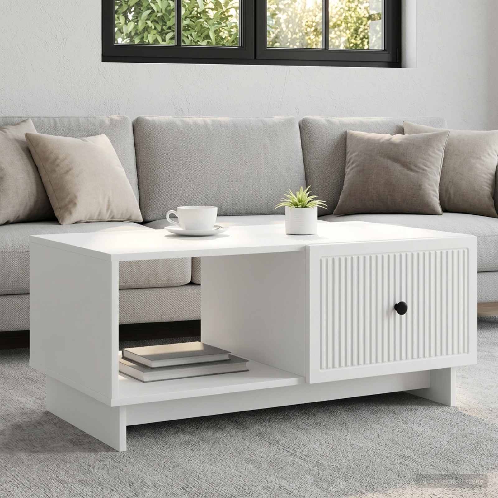 894035_1.jpg vidaXL Konferenčný stolík Biela 90 x 50 x 40 cm Kompozitné drevo – Obrázok 1