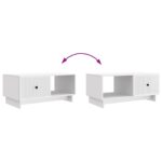 vidaXL Konferenčný stolík Biela 90 x 50 x 40 cm Kompozitné drevo – Obrázok 10