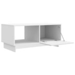 vidaXL Konferenčný stolík Biela 90 x 50 x 40 cm Kompozitné drevo – Obrázok 4