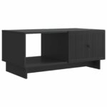 vidaXL Konferenčný stolík Čierna 90 x 50 x 40 cm Kompozitné drevo – Obrázok 2
