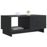 vidaXL Konferenčný stolík Čierna 90 x 50 x 40 cm Kompozitné drevo – Obrázok 3