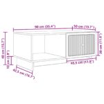 vidaXL Konferenčný stolík Dub sonoma 90 x 50 x 40 cm Kompozitné drevo – Obrázok 11