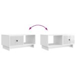 vidaXL Konferenčný stolík Biela s vysokým leskom 90 x 50 x 40 cm – Obrázok 10