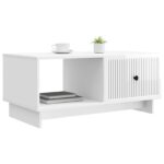 vidaXL Konferenčný stolík Biela s vysokým leskom 90 x 50 x 40 cm – Obrázok 3