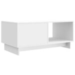 vidaXL Konferenčný stolík Biela s vysokým leskom 90 x 50 x 40 cm – Obrázok 7
