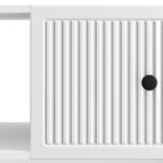 vidaXL Konferenčný stolík Biela s vysokým leskom 90 x 50 x 40 cm – Obrázok 9