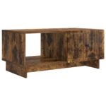 vidaXL Konferenčný stolík Dymový dub 90 x 50 x 40 cm Kompozitné drevo – Obrázok 2