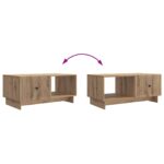 vidaXL Konferenčný stolík Dub artisan 90 x 50 x 40 cm Kompozitné drevo – Obrázok 10