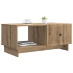 vidaXL Konferenčný stolík Dub artisan 90 x 50 x 40 cm Kompozitné drevo – Obrázok 3