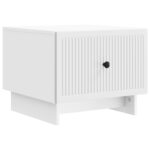 vidaXL Konferenčný stolík Biela 49 x 50 x 40 cm Kompozitné drevo – Obrázok 2