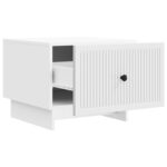vidaXL Konferenčný stolík Biela 49 x 50 x 40 cm Kompozitné drevo – Obrázok 4