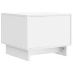 vidaXL Konferenčný stolík Biela 49 x 50 x 40 cm Kompozitné drevo – Obrázok 7