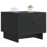 vidaXL Konferenčný stolík Čierna 49 x 50 x 40 cm Kompozitné drevo – Obrázok 3