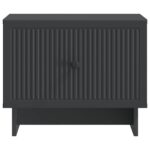 vidaXL Konferenčný stolík Čierna 49 x 50 x 40 cm Kompozitné drevo – Obrázok 5