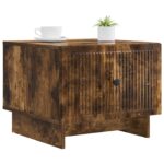 vidaXL Konferenčný stolík Dymový dub 49 x 50 x 40 cm Kompozitné drevo – Obrázok 3