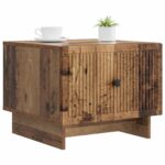 vidaXL Konferenčný stolík Staré drevo 49 x 50 x 40 cm Kompozitné drevo – Obrázok 3