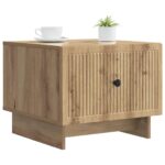 vidaXL Konferenčný stolík Dub artisan 49 x 50 x 40 cm Kompozitné drevo – Obrázok 2