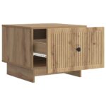 vidaXL Konferenčný stolík Dub artisan 49 x 50 x 40 cm Kompozitné drevo – Obrázok 3