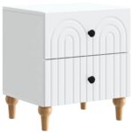 vidaXL Nočný stolík Biela 43 x 34,5 x 48 cm Kompozitné drevo