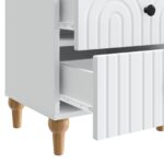 vidaXL Nočný stolík 2 pcs Biela 43 x 34,5 x 48 cm Kompozitné drevo – Obrázok 9