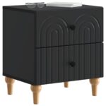 vidaXL Nočný stolík Čierna 43 x 34,5 x 48 cm Kompozitné drevo – Obrázok 2