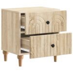 vidaXL Nočný stolík Dub sonoma 43 x 34,5 x 48 cm Kompozitné drevo – Obrázok 3