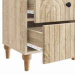 vidaXL Nočný stolík Dub sonoma 43 x 34,5 x 48 cm Kompozitné drevo – Obrázok 8