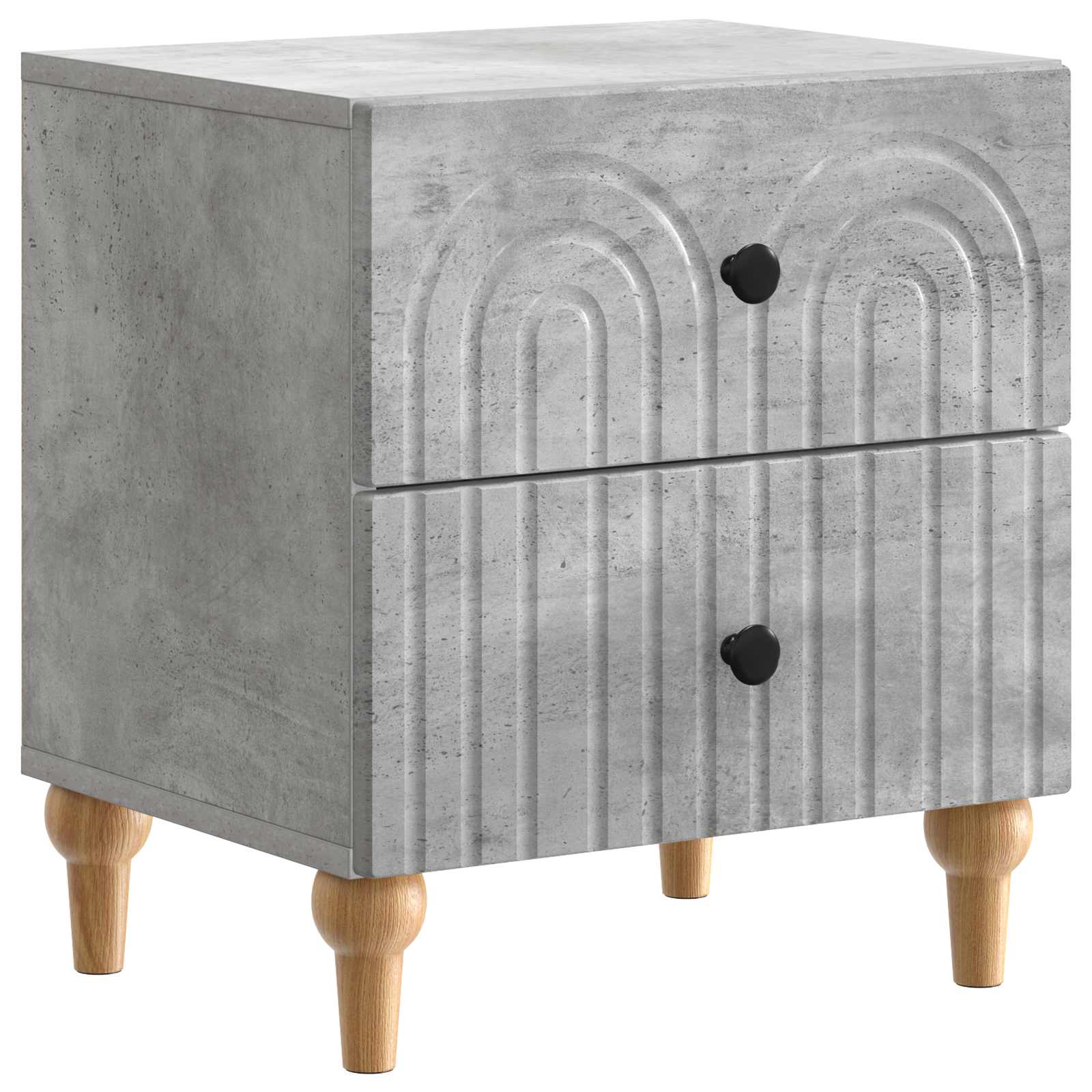 894071_1.jpg vidaXL Nočný stolík Betónovo sivá 43 x 34,5 x 48 cm Kompozitné drevo – Obrázok 1
