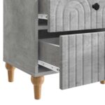 vidaXL Nočný stolík Betónovo sivá 43 x 34,5 x 48 cm Kompozitné drevo – Obrázok 8