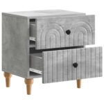 vidaXL Nočný stolík so zásuvkou 2 pcs Betónovo sivá 43 x 34,5 x 48 cm – Obrázok 4