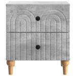 vidaXL Nočný stolík so zásuvkou 2 pcs Betónovo sivá 43 x 34,5 x 48 cm – Obrázok 5
