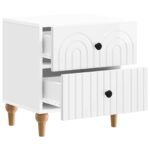 vidaXL Nočný stolík 2 pcs Biela s vysokým leskom 43 x 34,5 x 48 cm – Obrázok 4