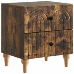 vidaXL Nočný stolík Dymový dub 43 x 34,5 x 48 cm Kompozitné drevo