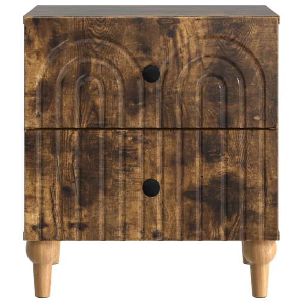 vidaXL Nočný stolík Dymový dub 43 x 34,5 x 48 cm Kompozitné drevo – Obrázok 4