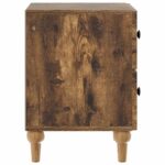 vidaXL Nočný stolík Dymový dub 43 x 34,5 x 48 cm Kompozitné drevo – Obrázok 5