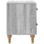 vidaXL Nočný stolík Sivá sonoma 43 x 34,5 x 48 cm Kompozitné drevo – Obrázok 5