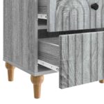 vidaXL Nočný stolík Sivá sonoma 43 x 34,5 x 48 cm Kompozitné drevo – Obrázok 8