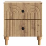 vidaXL Nočný stolík Dub artisan 43 x 34,5 x 48 cm Kompozitné drevo – Obrázok 4