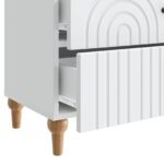 vidaXL Nočný stolík Biela 62 x 34,5 x 48 cm Kompozitné drevo – Obrázok 8
