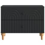 vidaXL Nočný stolík Čierna 62 x 34,5 x 48 cm Kompozitné drevo – Obrázok 4