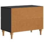 vidaXL Nočný stolík Čierna 62 x 34,5 x 48 cm Kompozitné drevo – Obrázok 6
