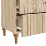 vidaXL Nočný stolík Dub sonoma 62 x 34,5 x 48 cm Kompozitné drevo – Obrázok 8