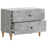 vidaXL Nočný stolík Betónovo sivá 62 x 34,5 x 48 cm Kompozitné drevo – Obrázok 3