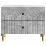vidaXL Nočný stolík Betónovo sivá 62 x 34,5 x 48 cm Kompozitné drevo – Obrázok 4