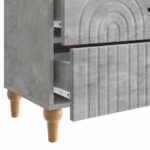 vidaXL Nočný stolík Betónovo sivá 62 x 34,5 x 48 cm Kompozitné drevo – Obrázok 8