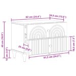 vidaXL Nočný stolík Betónovo sivá 62 x 34,5 x 48 cm Kompozitné drevo – Obrázok 9
