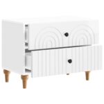 vidaXL Nočný stolík Biela s vysokým leskom 62 x 34,5 x 48 cm – Obrázok 3