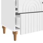 vidaXL Nočný stolík Biela s vysokým leskom 62 x 34,5 x 48 cm – Obrázok 8