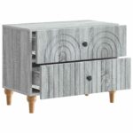 vidaXL Nočný stolík Sivá sonoma 62 x 34,5 x 48 cm Kompozitné drevo – Obrázok 3